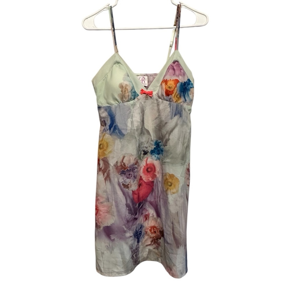 Ted Baker Watercolor Floral Fairy Chemise/Slip Dress US 4 UK 8